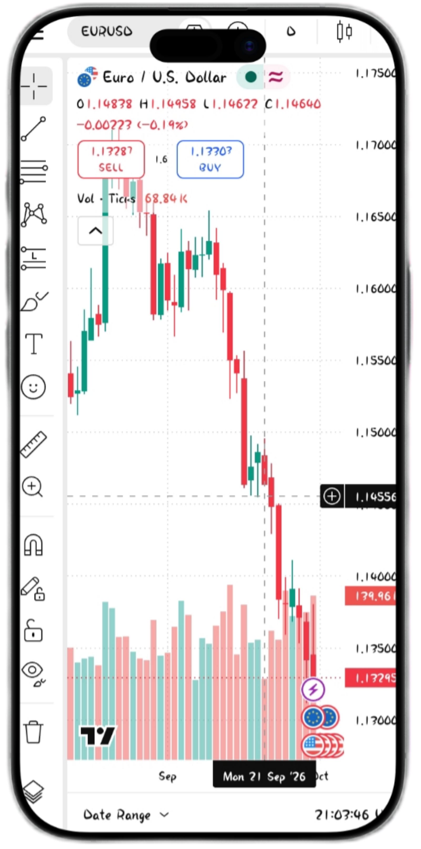 Forex on the Crest Market app